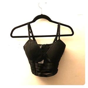 Black crop top from Charlotte Russe